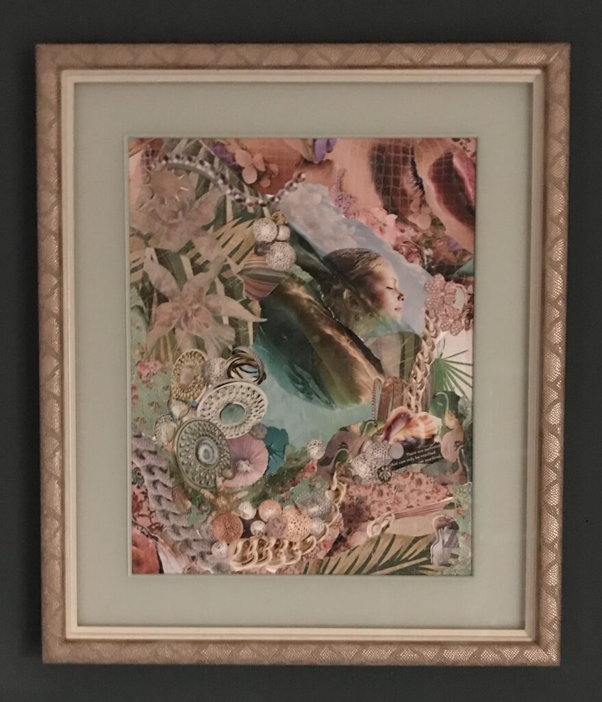 A framed painting