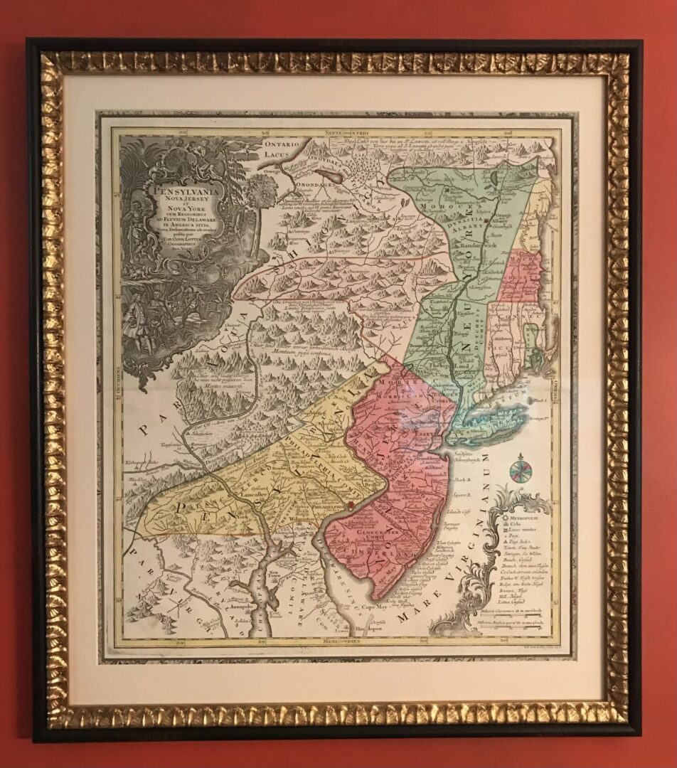 A map on a frame